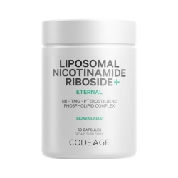Codeage Liposomal Nicotinamide Riboside+, Nr+ Nicotinamida Lipozomala Ribozida + Tmg Si Pterostilben, 60 Cps