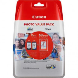 Combo-Pack Original Canon Black/COlor, PG-545XL/CL-546XL, pentru Pixma IP2850|MG2450|MG2455|MG2550|MG2550S|MG2950|MG3050|MG3051|MG3052|MG3053|MX495 Black|MX495 White|TR4550|TS205|TS305|TS3150|TS315, , incl.TV 0.11 RON, "BS8286B006AA"