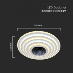 CORP ILUMINAT DECORATIV DIMABIL 125W 3000K + 6000K - ALB - Img 4