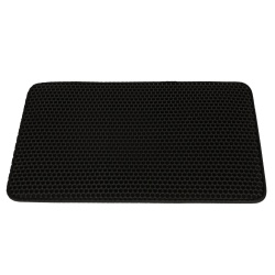Covoras impermeabil pentru litiera pisici, dimensiune 40 x 60 cm, dublu strat, culoare Neagra - Img 6