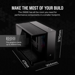 CR Case iCUE 2500X RGB Micro ATX Black - Img 16