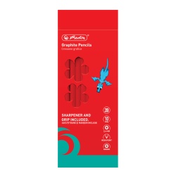 CREION GRAFIT 2B ROTUND 2.4MM CORP ROSU SET10+MANSON/ASCUTITOARE