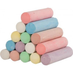 Creta Colorata pentru Desenat pe Asfalt, Set 15 bucati