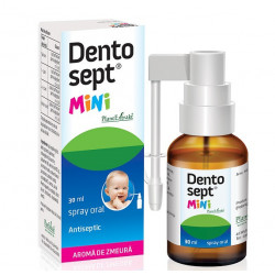 DENTOSEPT MINI SPRAY ORAL ANTISEPTIC ZMEURA 30ML