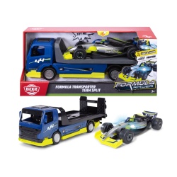 DICKIE TOYS FORMULA RACER SET TRANSPORTATOR FORMULA CU MASINUTA DE CURSE SPLIT 35CM - Img 3