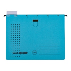 DOSAR SUSPENDAT CU SINA ELBA ULTIMATE A4, CARTON 240G/MP, BLUE ANGEL, CAPACITATE 200 FILE, ORIFICIU DEGET PENTRU MANEVRARE, PORTETICHETA, CULOARE ALBASTRU
