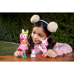 ENCHANTIMALS SET PAPUSI SURORI SI ANIMALUTELE LOR BREE BUNNY SI TWIST SI BEDELIA BUNNY SI TAPPY - Img 3