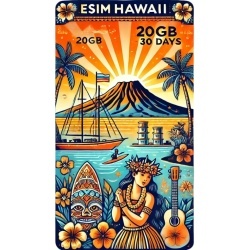 eSIM Hawaii, 20GB, 30 Days, Standard
