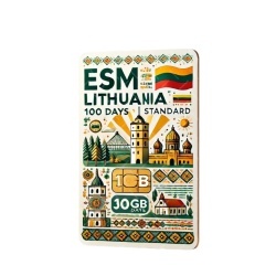 eSIM Lithuania, 100GB, 30 Days, Standard