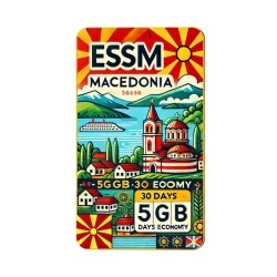 eSIM Macedonia 5GB 30Days Economy