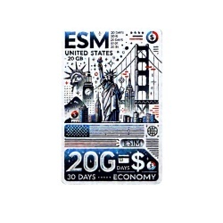eSIM United States 20GB 30Days Economy