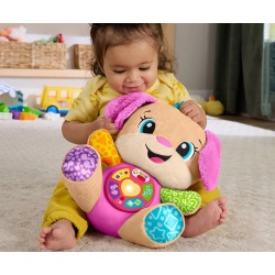 FISHER PRICE CATEL INTERACTIV CU URECHI ROZ RADE SI INVATA - Img 4