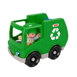 FISHER PRICE LITTLE PEOPLE VEHICUL CAMION RECICLARE 10CM - Img 5