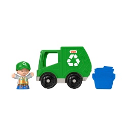 FISHER PRICE LITTLE PEOPLE VEHICUL CAMION RECICLARE 10CM - Img 6