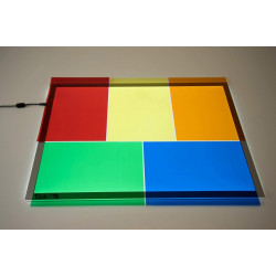 Foi colorate translucide din acetat pentru tablete si mese luminoase - Img 2