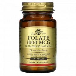 FOLATE (METAFOLIN) 1000MCG 60CPR