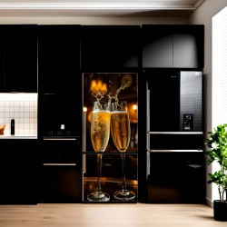 Folie imprimata color pentru decor Frigider, dimensiune 200 x 90cm, model: AVX-FR32 - Img 1
