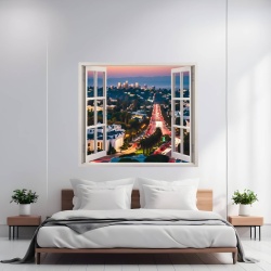Folie imprimata color pentru decor perete locuinta, dimensiune 125 x 110cm, model: VIEW TO HAVEN 17 - Img 1