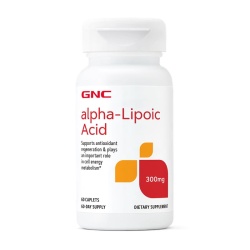 Gnc Alpha-lipoic Acid 300 Mg, Ala Acid Alfa Lipoic, 60 Tb - Img 2
