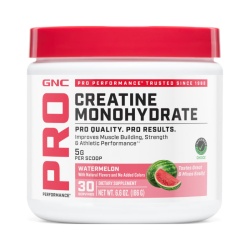 Gnc Pro Performance Creatine Monohydrate, Creatina Monohidrata Cu Aroma De Pepene Rosu Pentru Sustinerea Musculaturii Si A Functiei Cognitive, 186 G