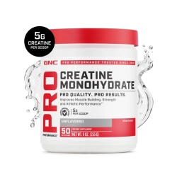 Gnc Pro Performance Creatine Monohydrate, Creatina Monohidrata Fara Aroma Pentru Sustinerea Musculaturii Si A Functiei Cognitive, 255 G - Img 2