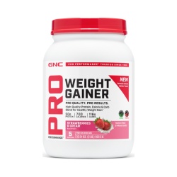 Gnc Pro Performance Weight Gainer, Formula Proteica Pentru Crestere In Greutate Cu Aroma De Capsuni, Testata Antidoping, 922.5g