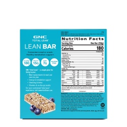 Gnc Total Lean Lean Bar, Baton Proteic, Cu Aroma De Iaurt Si Afine, 50g - Img 3