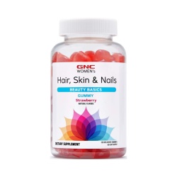 Gnc Women’s Hair, Skin & Nails Formula, Formula Pentru Par, Piele Si Unghii, Jeleuri Cu Aroma De Capsuni, 120 Jeleuri