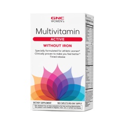 Gnc Women's Ultra Mega Active Without Iron, Complex De Multivitamine Pentru Femei Fara Fier, 180 Tb - Img 1