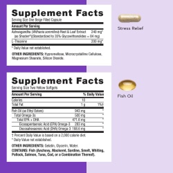 Gnc Women's Vitapak Stress Relief , Program Pentru Reducerea Stresului, 30 Pachetele - Img 4