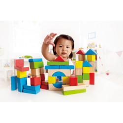 Hape set piese de construit multicolor - Img 6
