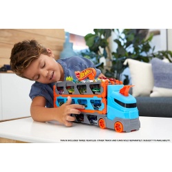 HOT WHEELS 2 IN 1 MEGA TRANSPORTATOR MASINI PISTA - Img 6