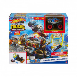 Hot wheels monster trucks entry challenge arena smashers provocarea smash race - Img 1