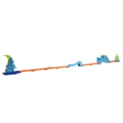 HOT WHEELS STUNT TRACKS PISTA CASCADORII SARITURA CU PROPULSIE CU MASINUTA INCLUSA - Img 2