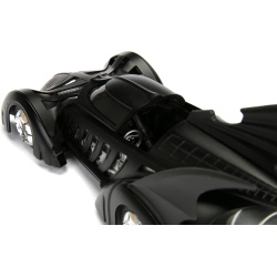 JADA DC SET BATMAN FOREVER FIGURINA BATMAN SI MASINUTA METALICA BATMOBILE SCARA 1 LA 24 - Img 9