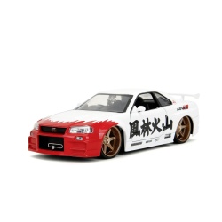 JADA SET FIGURINA METALICA 6CM SI MASINUTA NISSAN SKYLINE GTR SCARA 1 LA 24 - Img 2