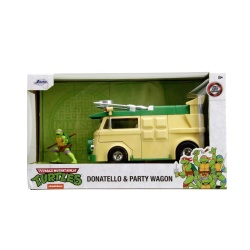JADA TESTOASELE NINJA SET METALIC FIGURINA DONATELLO SI VAGONUL DE PETRECERE SCARA 1 LA 24
