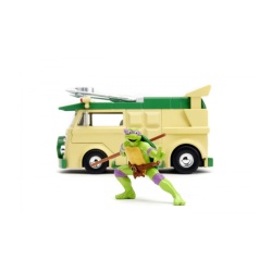 JADA TESTOASELE NINJA SET METALIC FIGURINA DONATELLO SI VAGONUL DE PETRECERE SCARA 1 LA 24 - Img 3