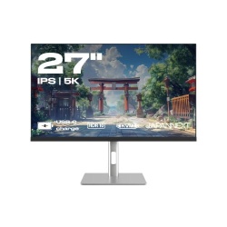 JAPANNEXT Monitor 27" IPS 5K (5120x2880) |Blue Light Filter, sRGB 100%, HDCP, HDR, PIP, KVM, Pivot, VESA, G-Sync/FreeSync