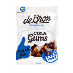 Jeleuri gumate DEBRON cu aroma de cola, fara zahar si fara gluten 100g
