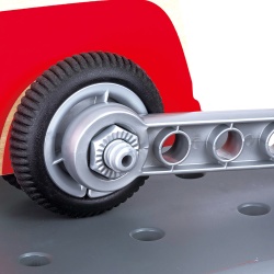 Jucarie din lemn - Banc de lucru pentru service si reparatii auto (71 piese) - Img 7