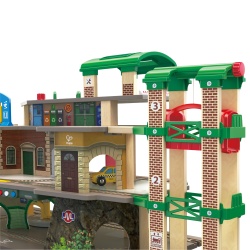 Jucarie din lemn - Tren pe 3 nivele (58 piese) - Img 11