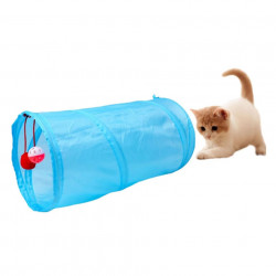 Jucarie pentru pisica de tip Tunel, lungime 50 cm, culoare albastru - Img 3