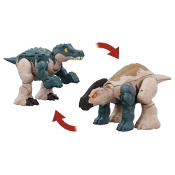 JURASSIC WORLD FIERCE CHANGERS DOUBLE DANGER DINOZAUR TRANSFORMABIL BARYONYX SI PARASAUROLOPHUS - Img 3