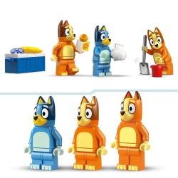 LEGO BLUEY CALATORIA FAMILIEI LUI BLUE CU MASINA LA PLAJA 11202 - Img 6