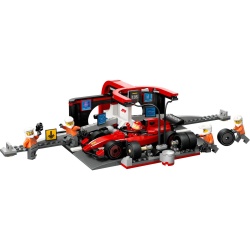 LEGO CITY BOXA SI MECANICI F1 CU MASINA FERRARI 60443 - Img 2