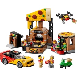 LEGO CITY EXPERIENA LIVRARII DE PIZZA CU VEHICULE 60496 - Img 3