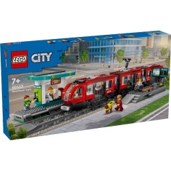 LEGO CITY TRAINS STATIE SI TRAMVAI IN CENTRUL ORASULUI 60423 - Img 1