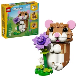 LEGO CREATOR HAMSTER ADORABIL CU O FLOARE 31376 - Img 8