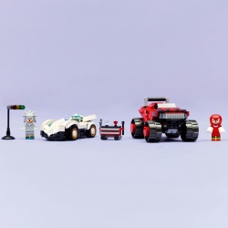 LEGO SONIC MASINA LUI SILVER VS CAMIONUL GIGANT AL LUI KNUCKLES 77118 - Img 2